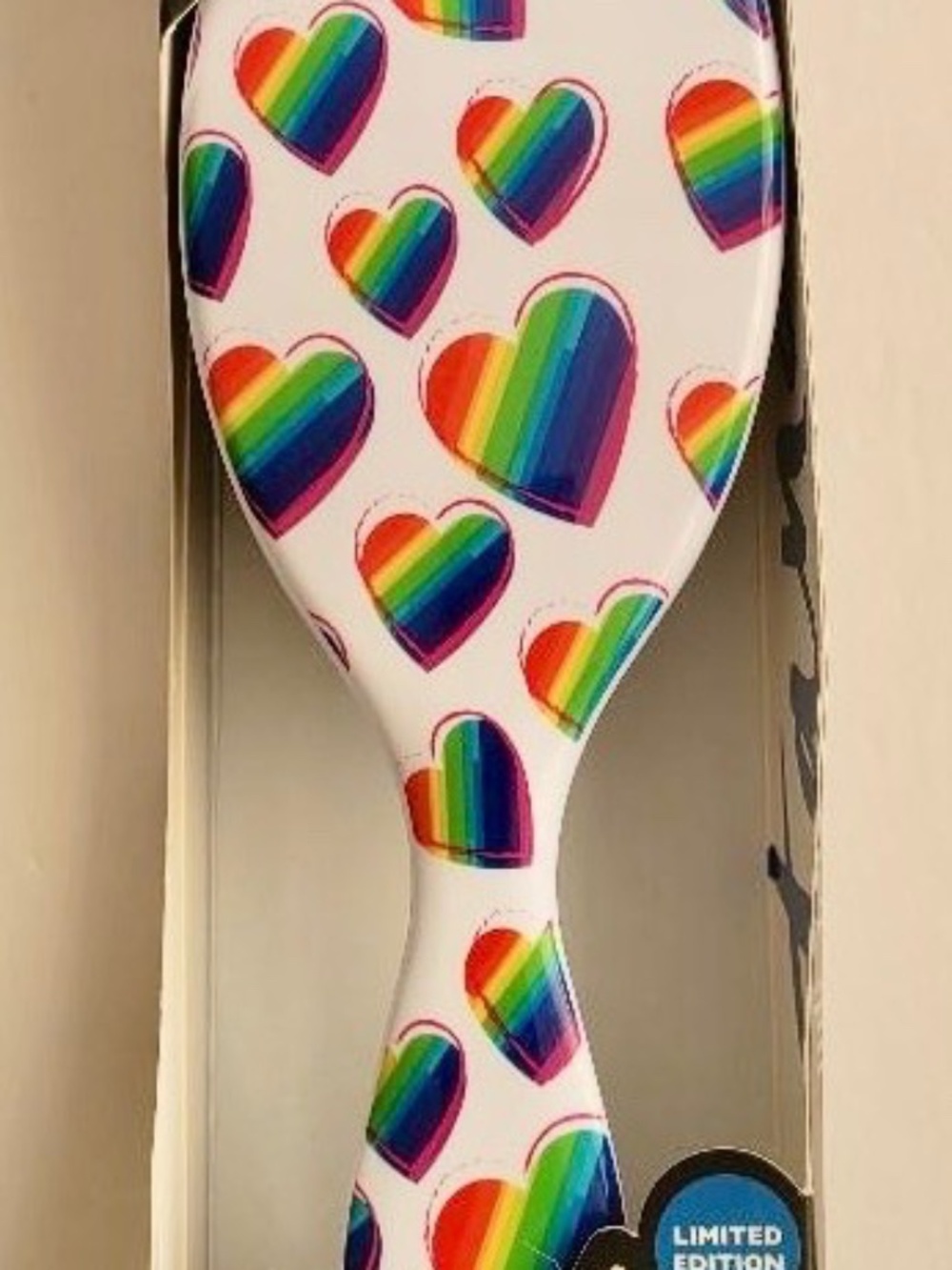 WET Brush Original Detangler Limited Edition Rainbow Hearts For Hair